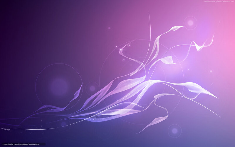 Abstract Purple Swirls — Serene, Digital Art, Circles, Light