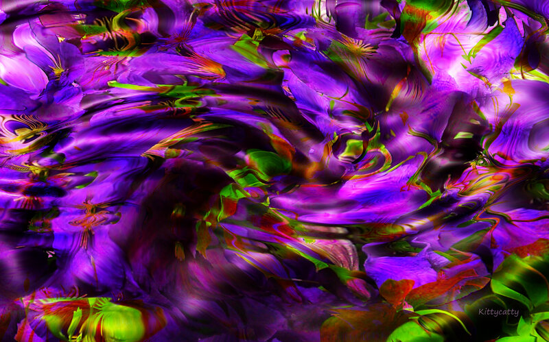 Abstract Purple Swirls — Vibrant