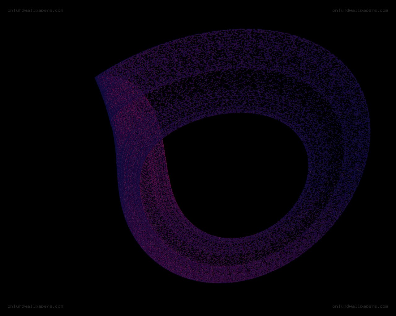 abstract purple torus shape