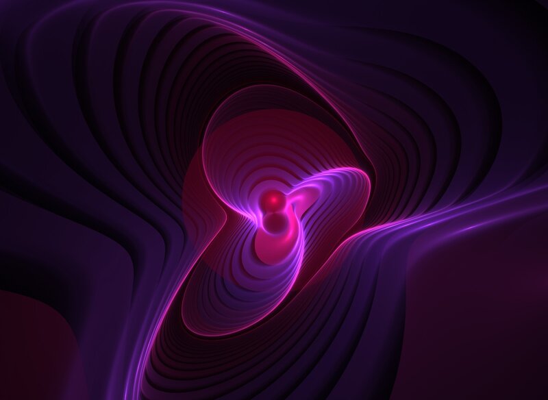 Abstract purple vortex