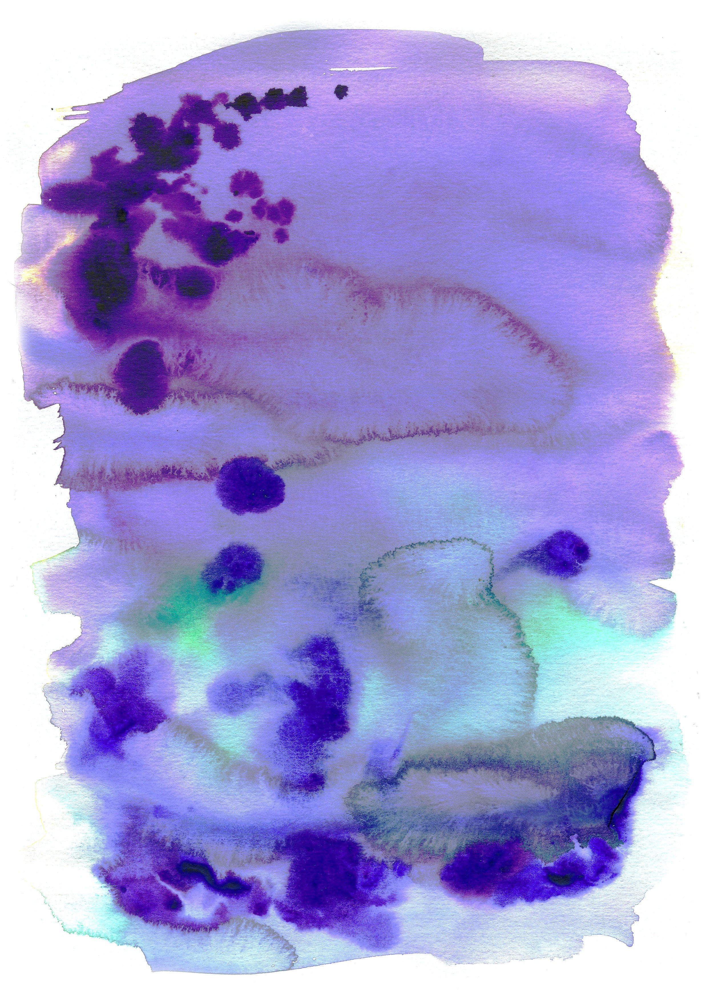 abstract purple watercolor wash