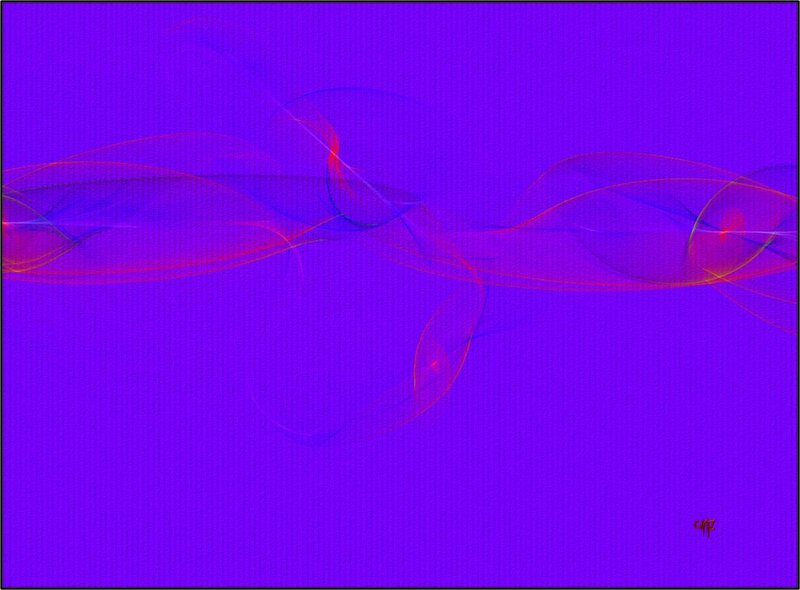 Abstract Purple Waves — Calm