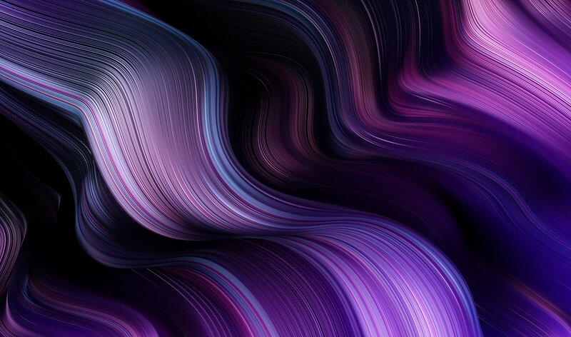 Abstract Purple Waves — Dynamic, Lines