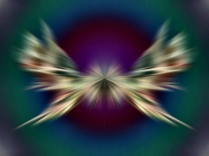 Abstract radial motion blur