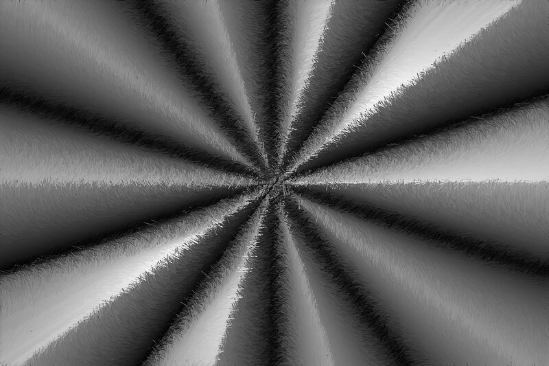 Abstract Radial Pattern — Black, Calm