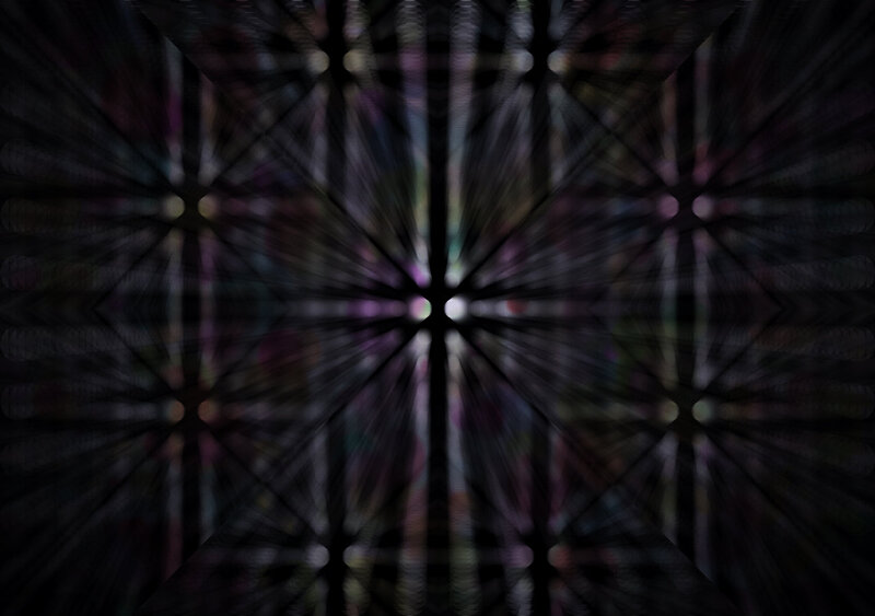 Abstract Radial Pattern — Black, Mysterious