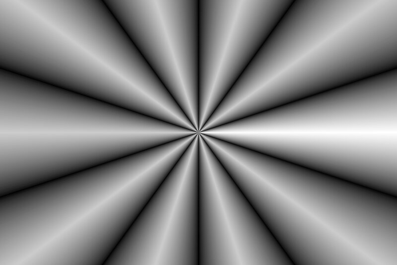 Abstract Radial Pattern — Black