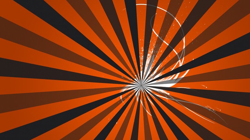 Abstract Radial Pattern — Orange, Dynamic