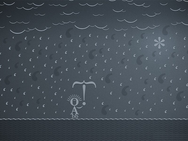 abstract rain pattern with logo