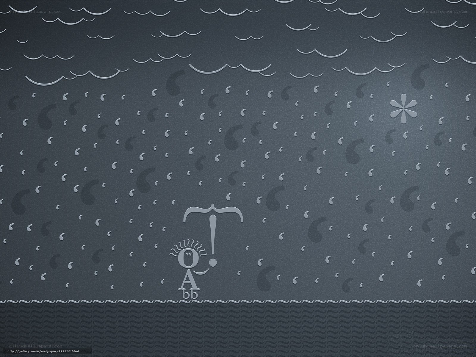 abstract rain pattern with logo