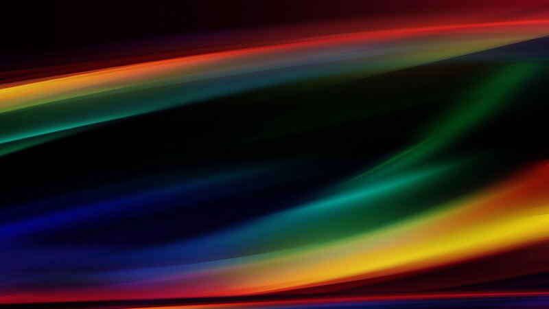 Abstract rainbow light streaks