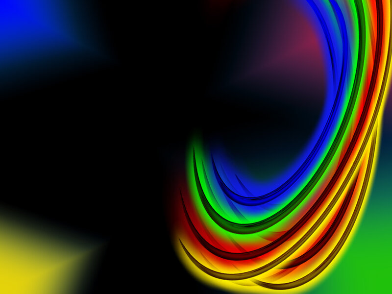 Abstract rainbow swirl