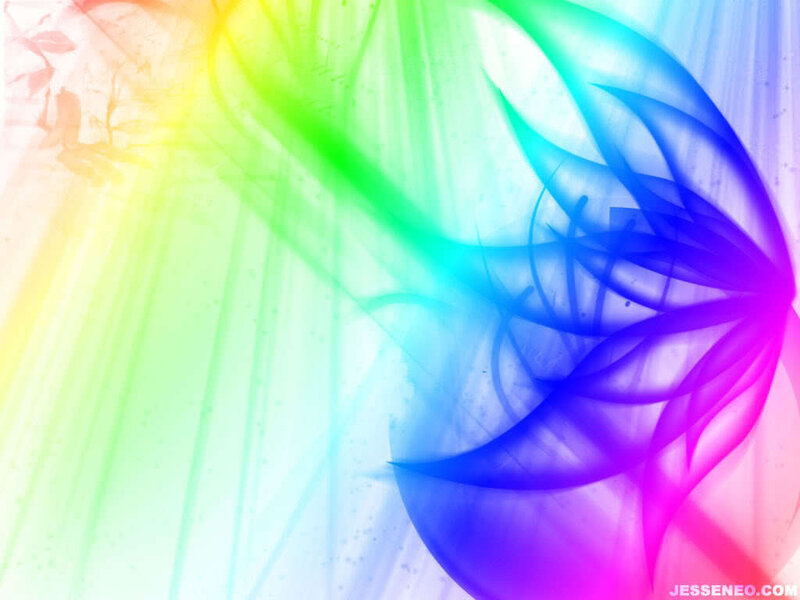 Abstract Rainbow Swirl — Vibrant
