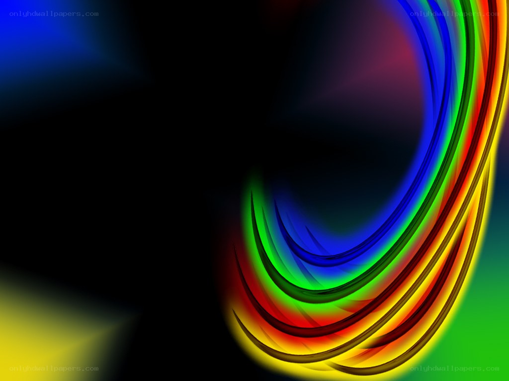 Abstract rainbow swirl