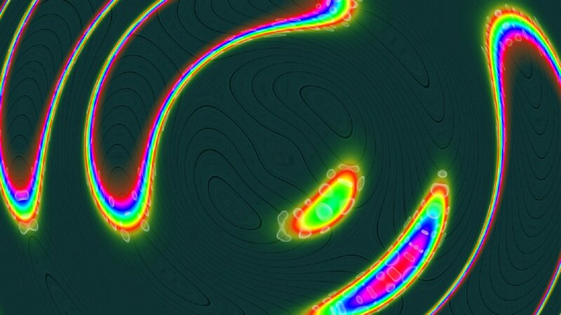 Abstract Rainbow Swirls