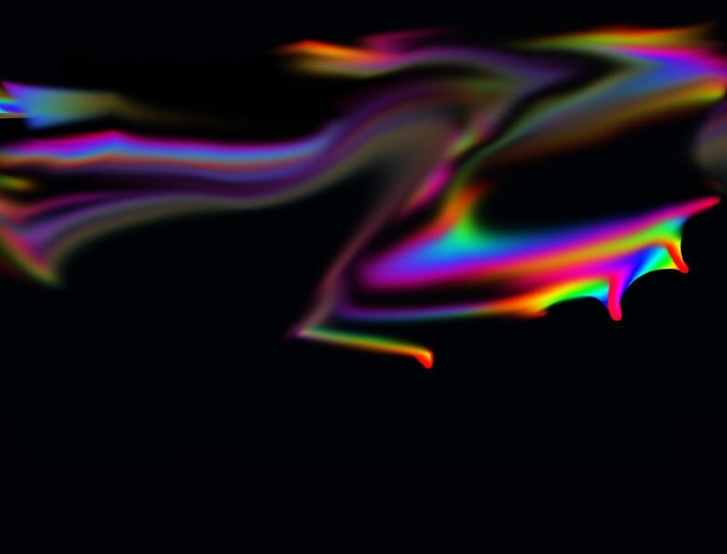 abstract rainbow wave