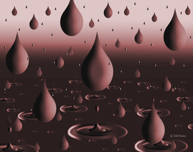 abstract raindrop art