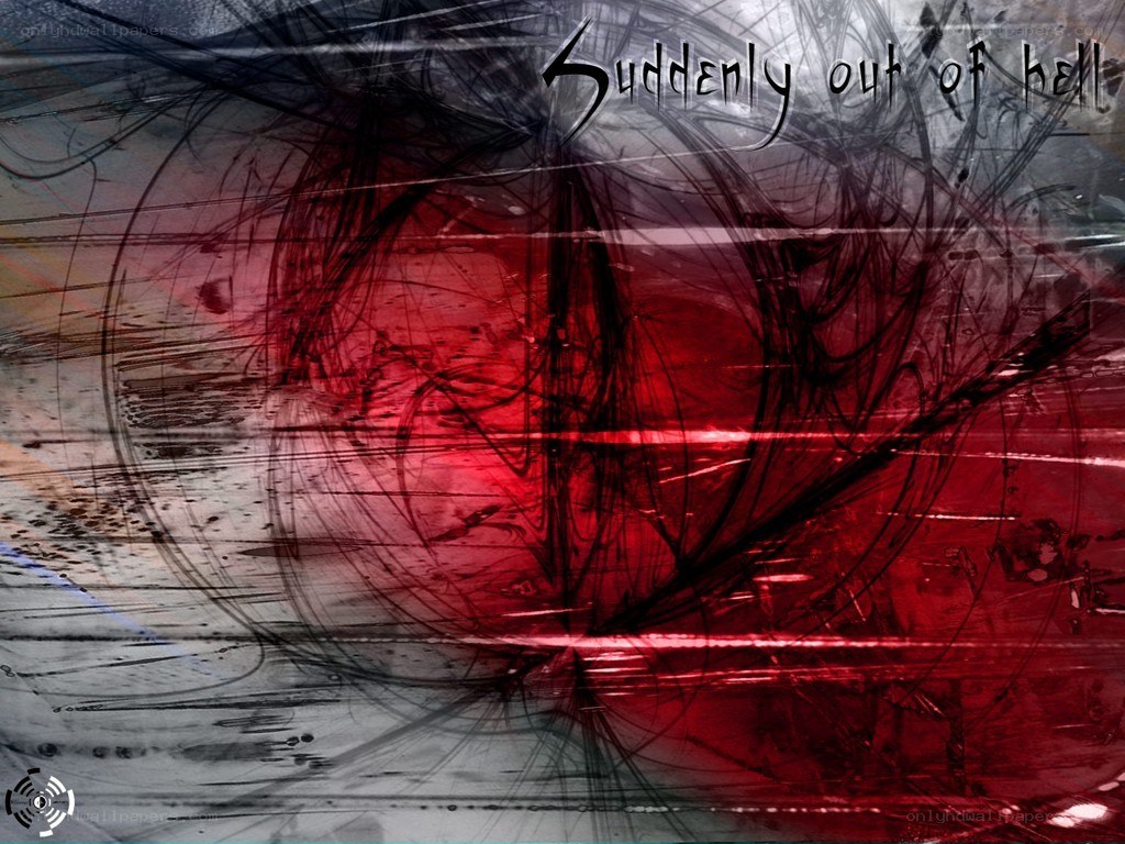 abstract red and black artwork