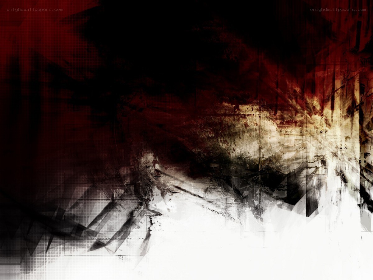 abstract red and black artwork