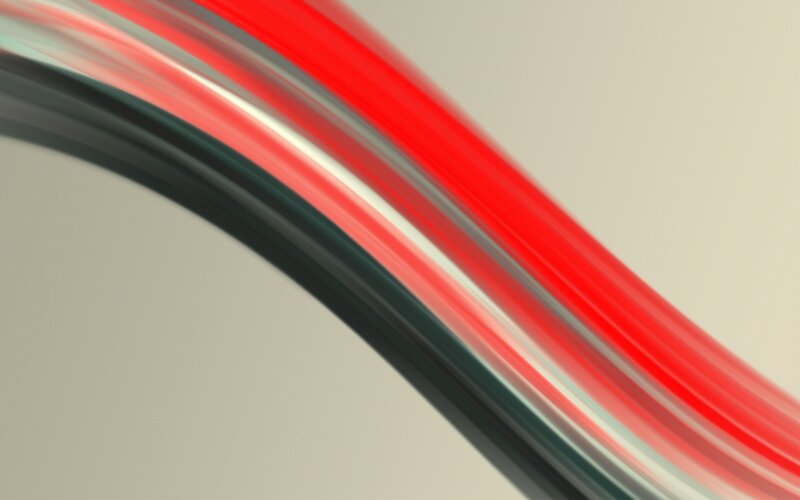 Abstract red and black curves