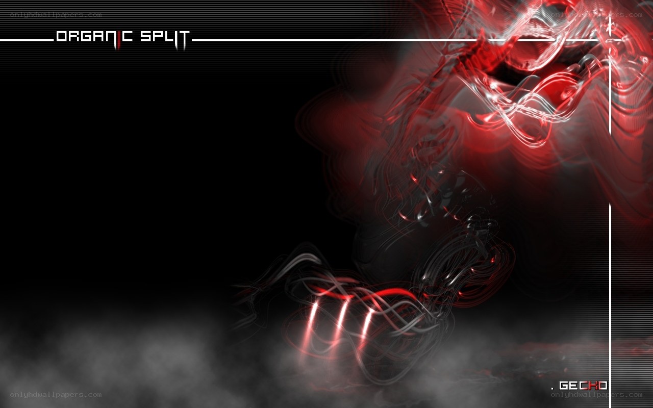 abstract red and black design