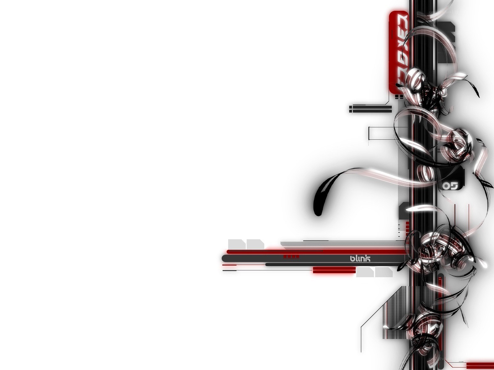 abstract red and black design