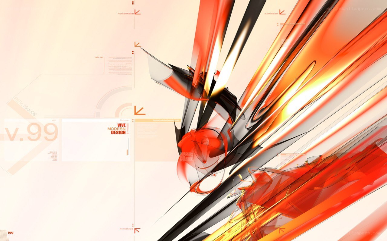 abstract red and black design