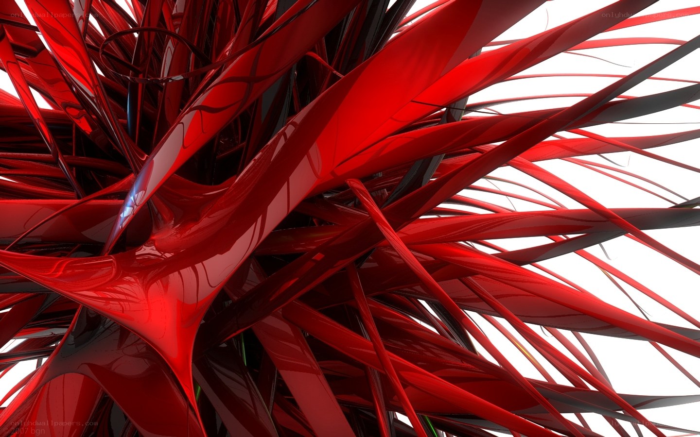 Abstract red and black design