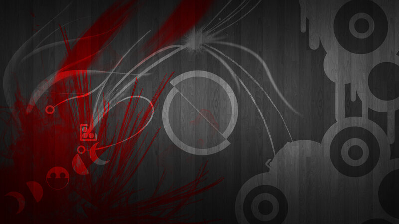 abstract red and black design