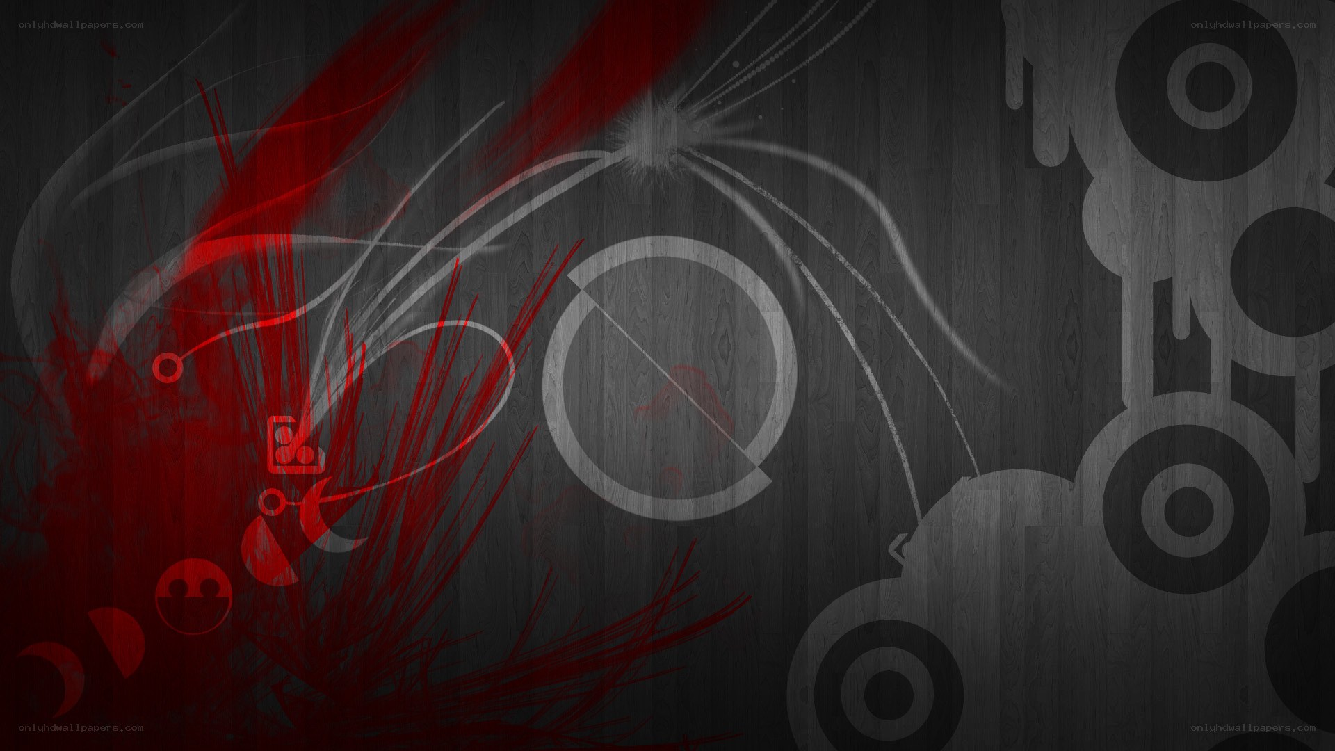 abstract red and black design