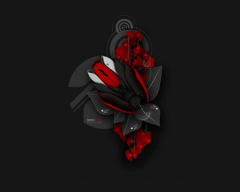 abstract red and black design
