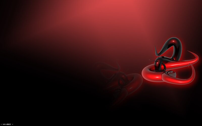 abstract red and black design