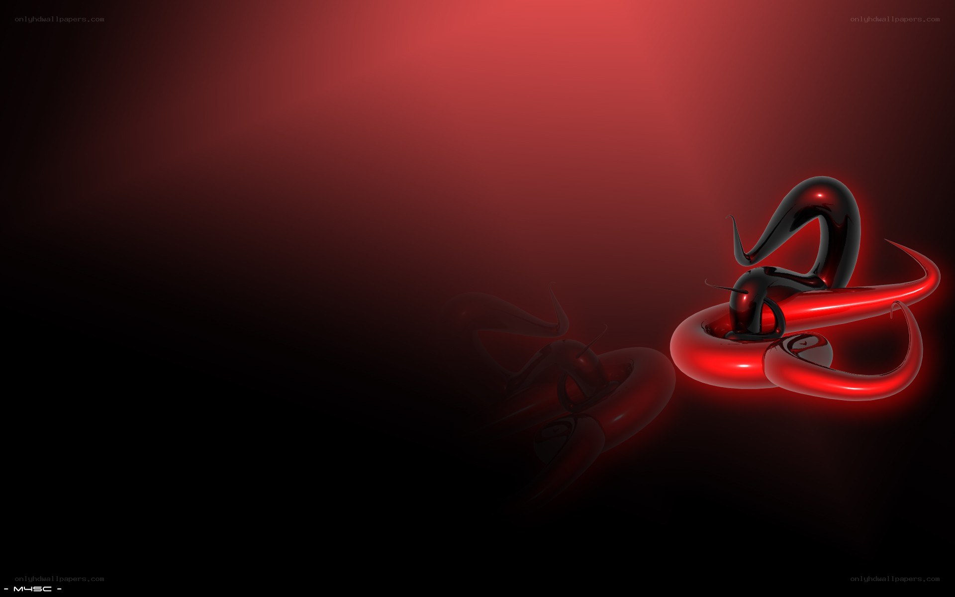 abstract red and black design