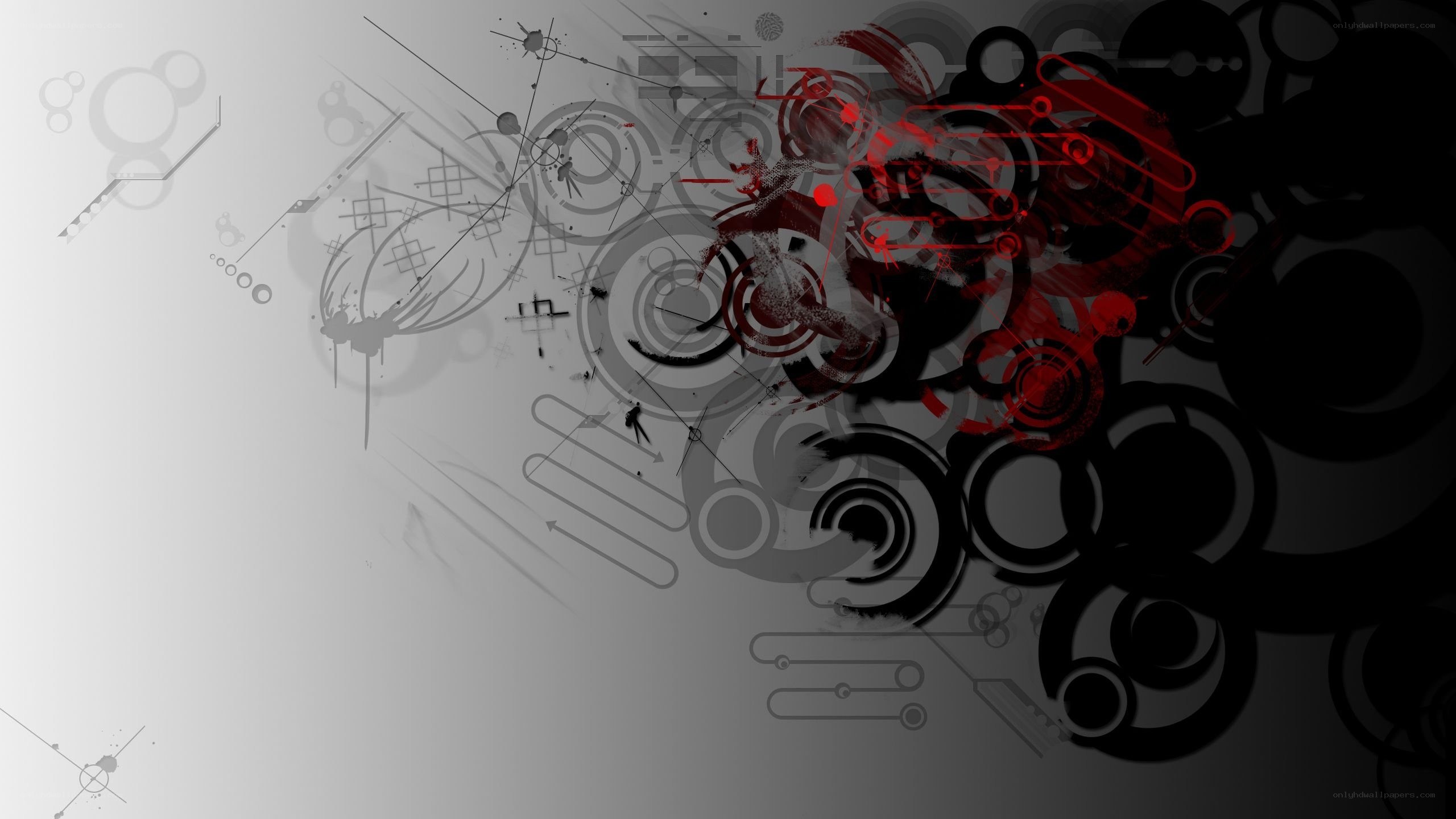 abstract red and black design