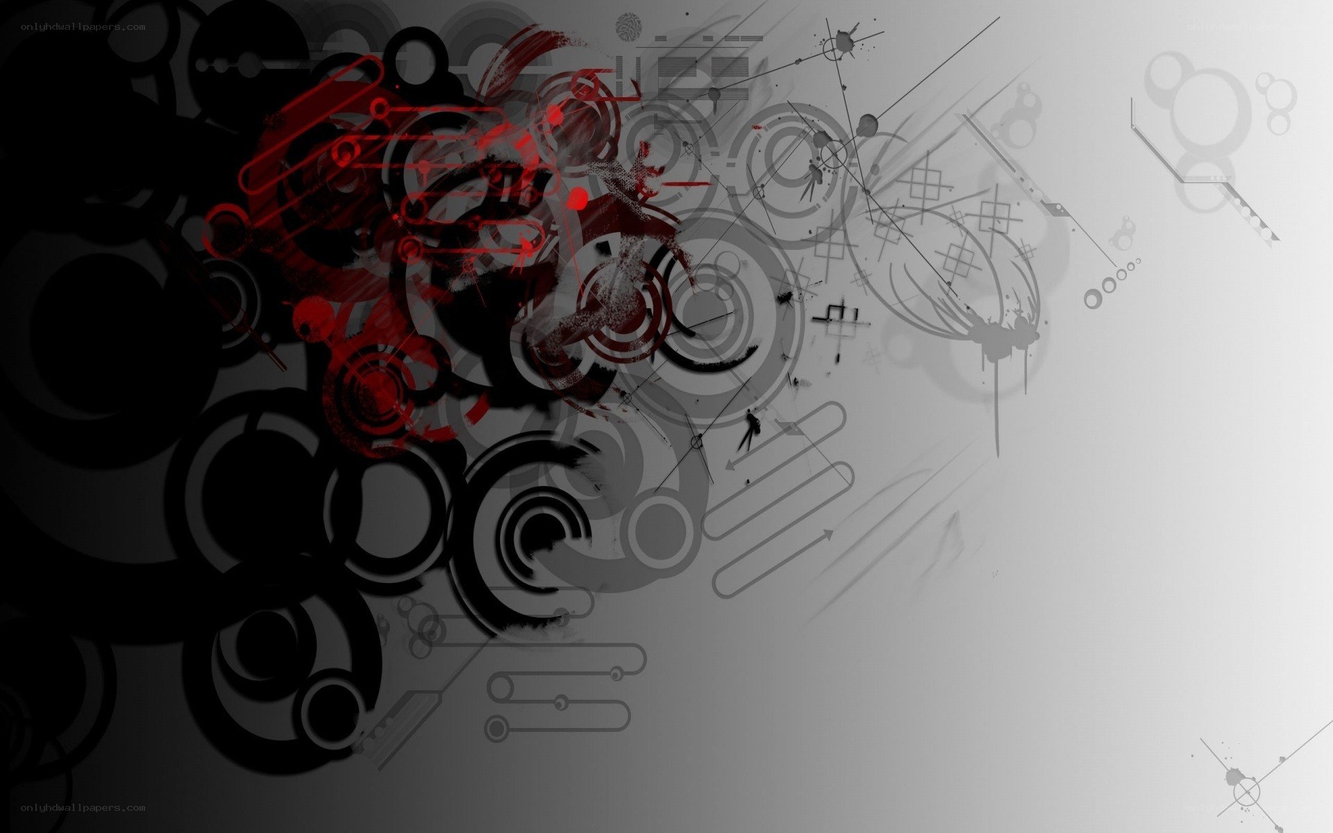 abstract red and black design