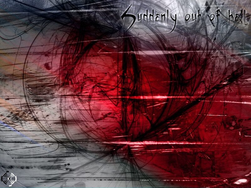 Abstract Red and Black Design — Dramatic, Digital Art, Text, Sketch Lines