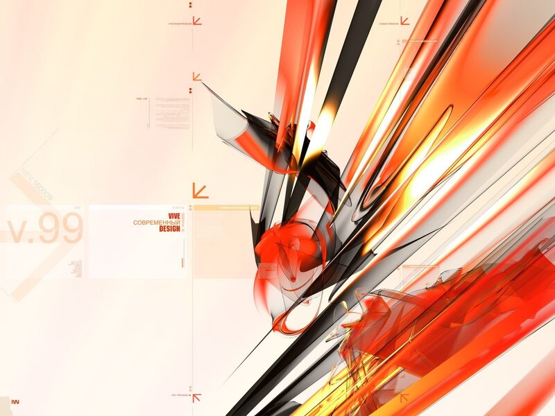 Abstract Red and Black Design — Dynamic, Digital Art