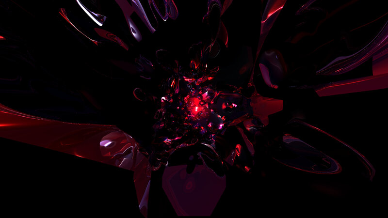 Abstract red and black digital art