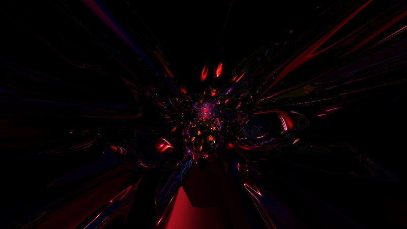 abstract red and black fractal