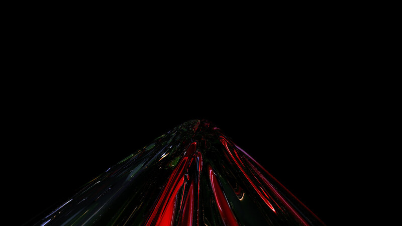 Abstract red and black light streaks