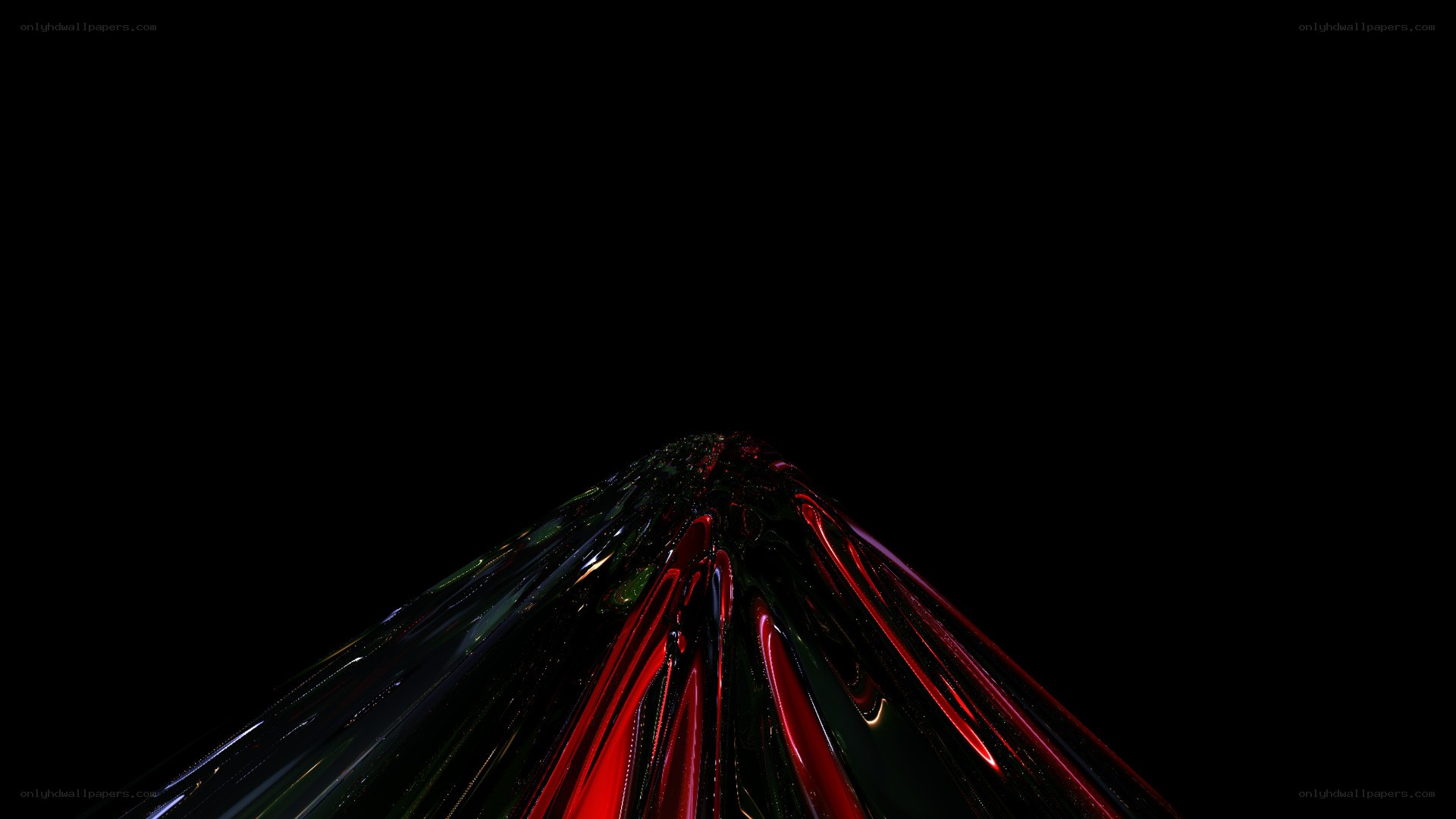 Abstract red and black light streaks