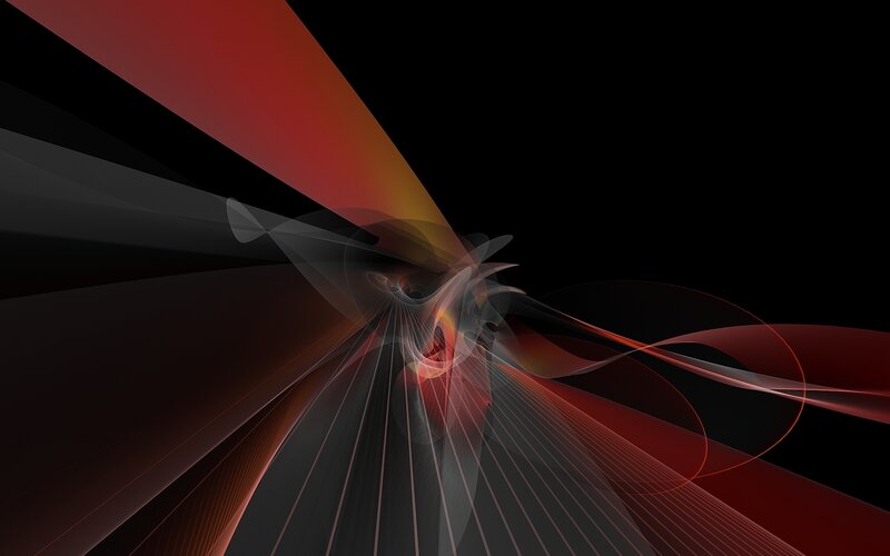 Abstract Red and Black Lines — Dynamic, Curves