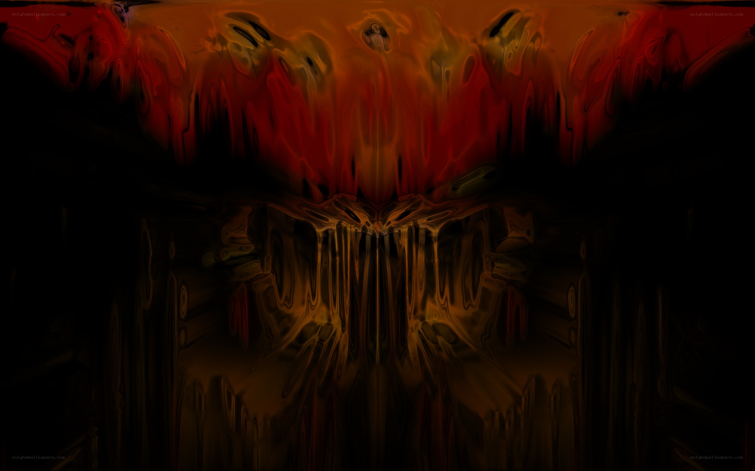 abstract red and black liquid