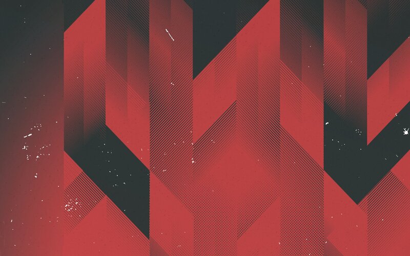 Abstract Red and Black Pattern — Dramatic, Lines
