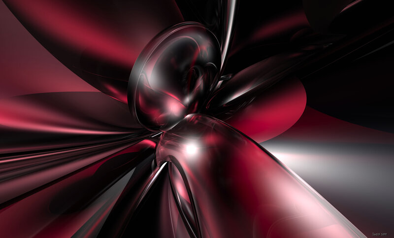 Abstract Red and Black Shapes