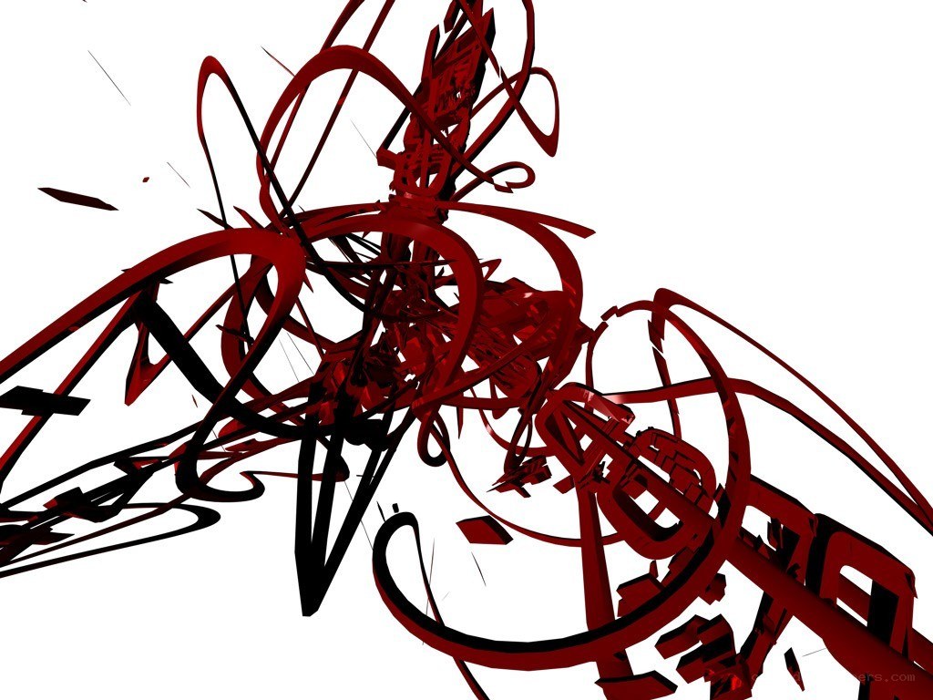 abstract red and black swirls