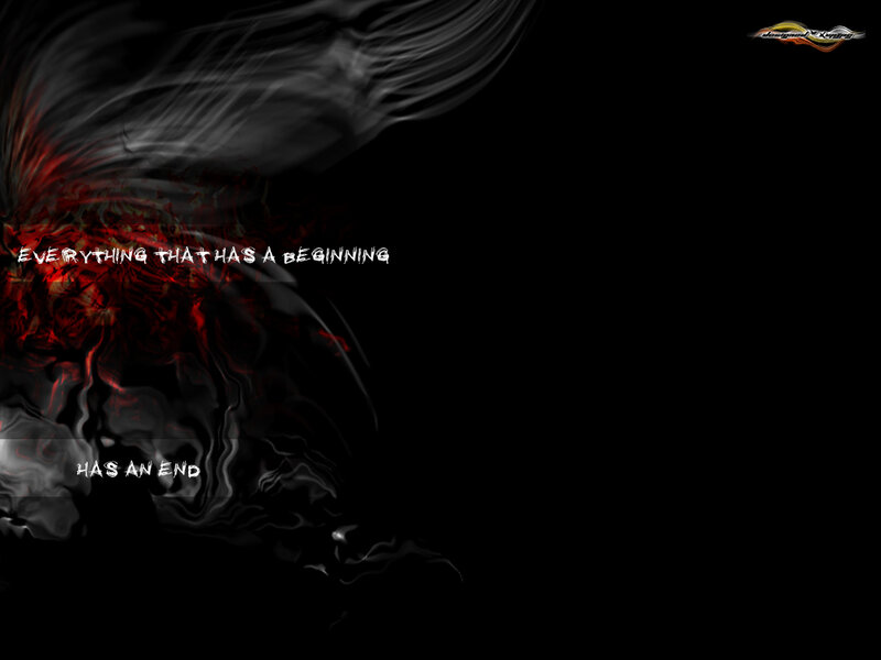 Abstract Red and Black Swirls — Dramatic