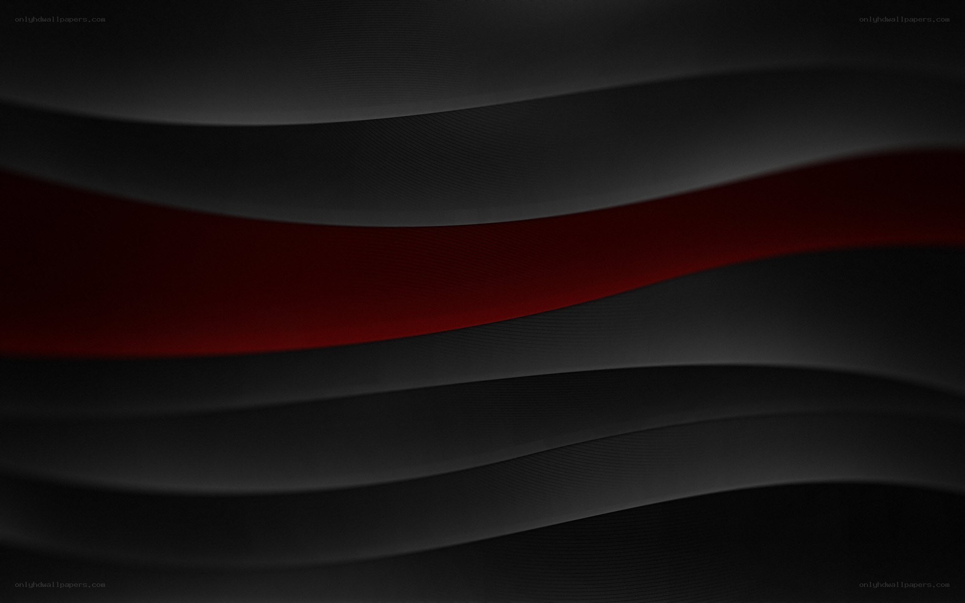 abstract red and black waves