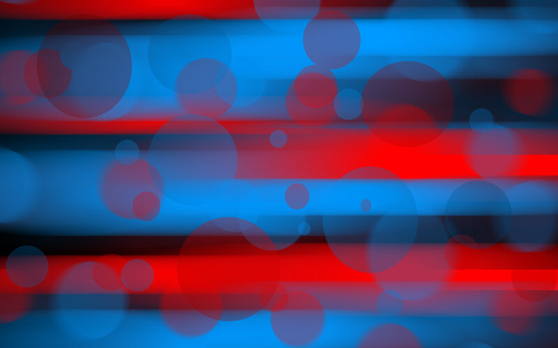 Abstract Red and Blue Circles