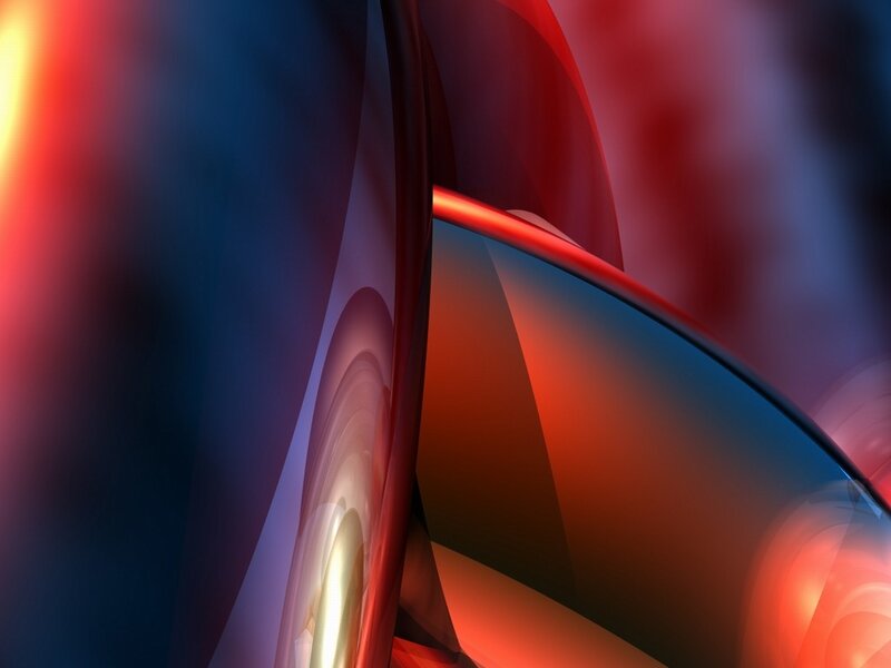 Abstract Red and Blue Curves — Dynamic